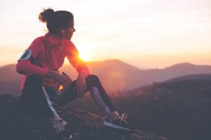 Woman resting after hard training - benefits of CBD for athletes