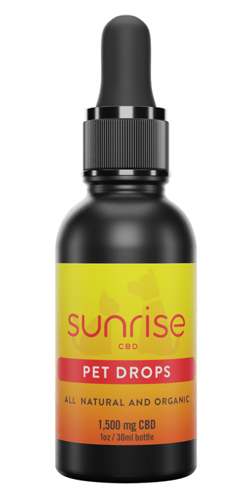 Sunrise CBD pet drops for dogs and cats