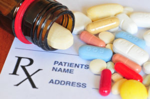 Prescription meds and prescription pad