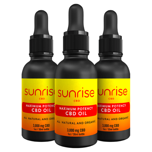 Sunrise CBD Oil 3,000 mg 3 Month Supply