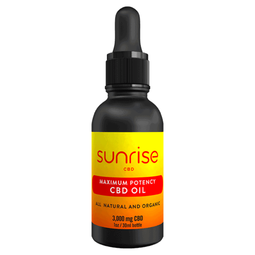 Sunrise CBD Oil 3,000 mg 1 Month Supply